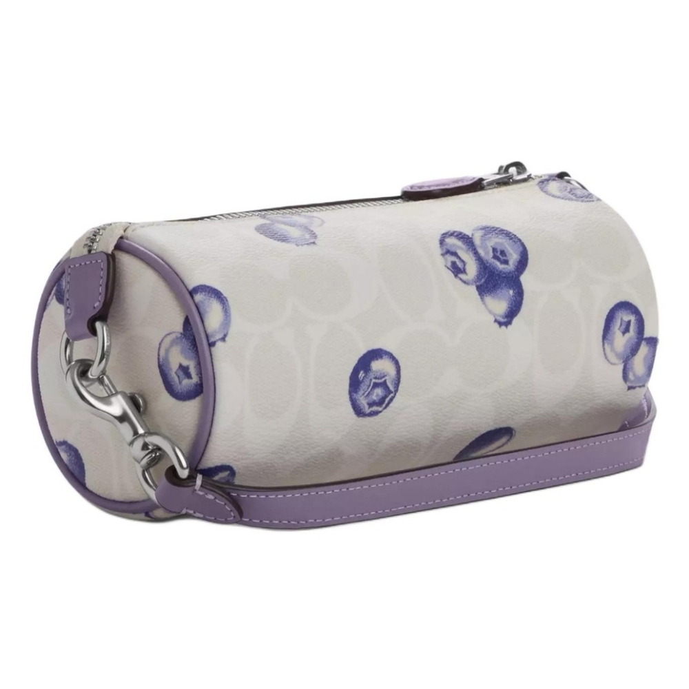 Nolita Barrel Bag In Signature Canvas With Blueberry Print - Picture 8 of 11